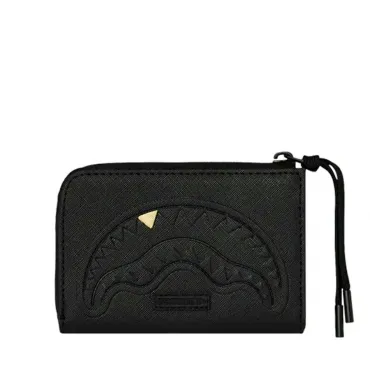 Портмоне SPRAYGROUND BLACKED OUT EMBOSSED GOLD TOOTH WALLET