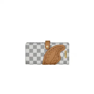 Портмоне SPRAYGROUND EMBOSSED CREAM CHECK SINGLE FOLD WALLET