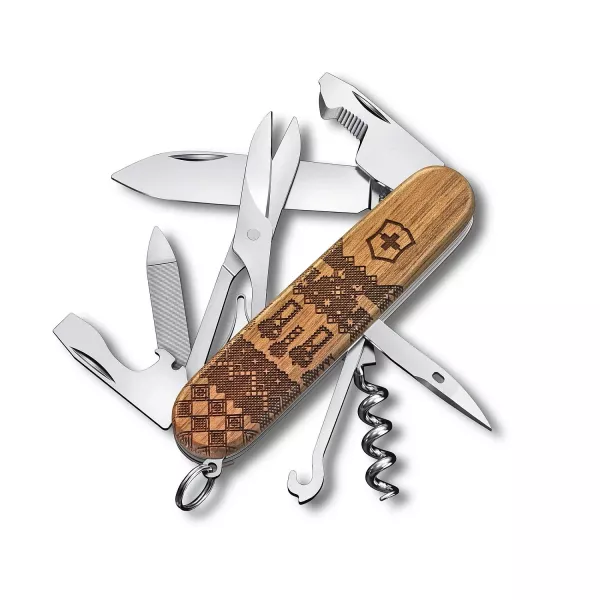 Швейцарски джобен нож Victorinox Companion Wood, 91 mm, Swiss Spirit Limited Edition 2023